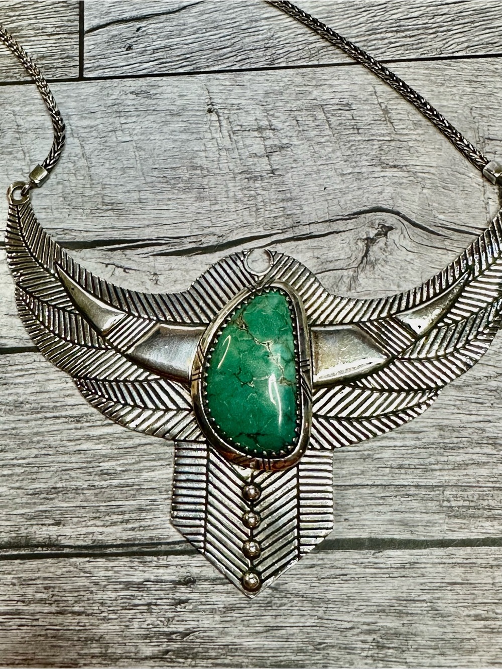 Turquoise Thunderstruck Chestplate Necklace by Spell & The Gypsy Collection